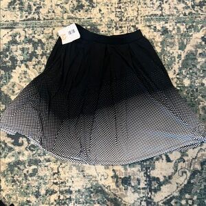 LuLaRoe Black and Gray Skater Skirt Knee-Length
